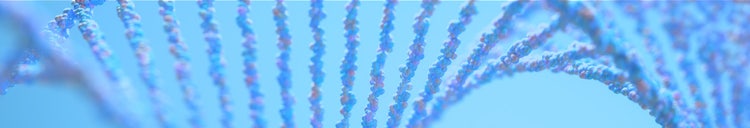 blue DNA helix